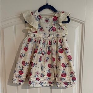 Cupcakes & Cashmere Cream Pink Pleated Sundress